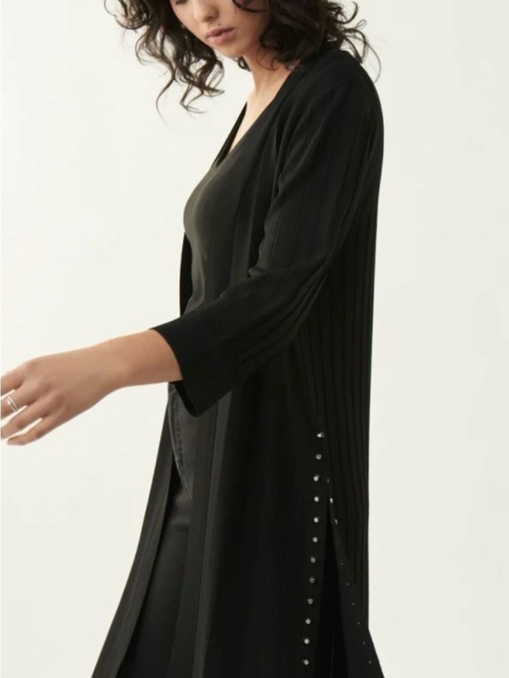 NWOT Joseph Ribkoff Studded Duster Open Cardigan
